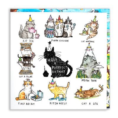 Cat Birthday Puns Card