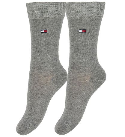 Tommy Hilfiger Strømper - 2-pak - Basic - Gråmeleret