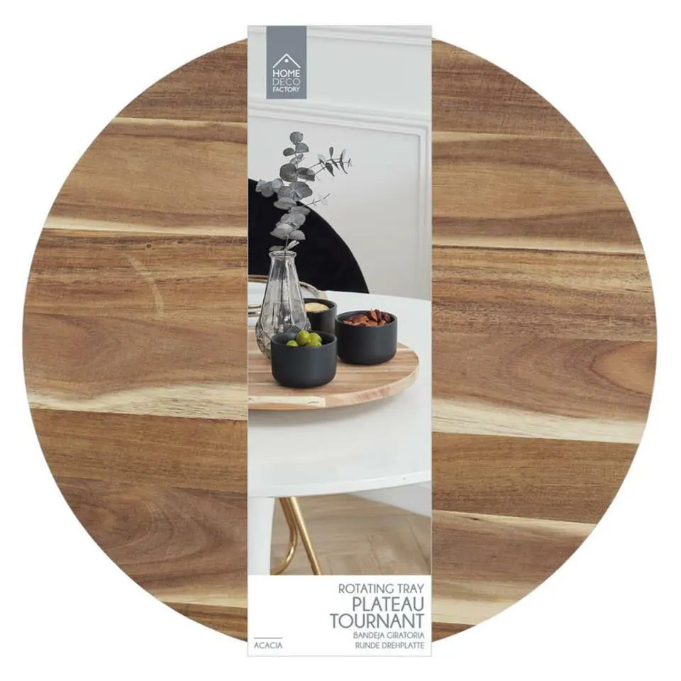 Cook Concept draaibaar serveer plateau - Acacia hout - D35 cm