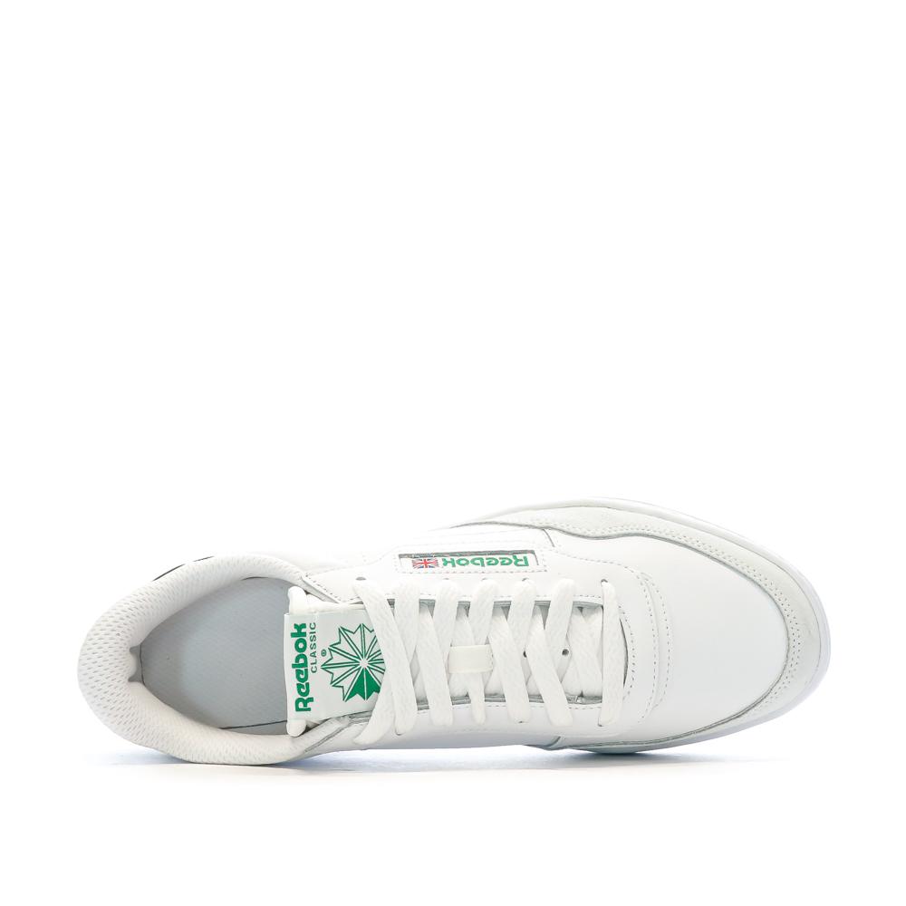 Reebok Baskets Blanche/Verte Homme Reebok Court Peak