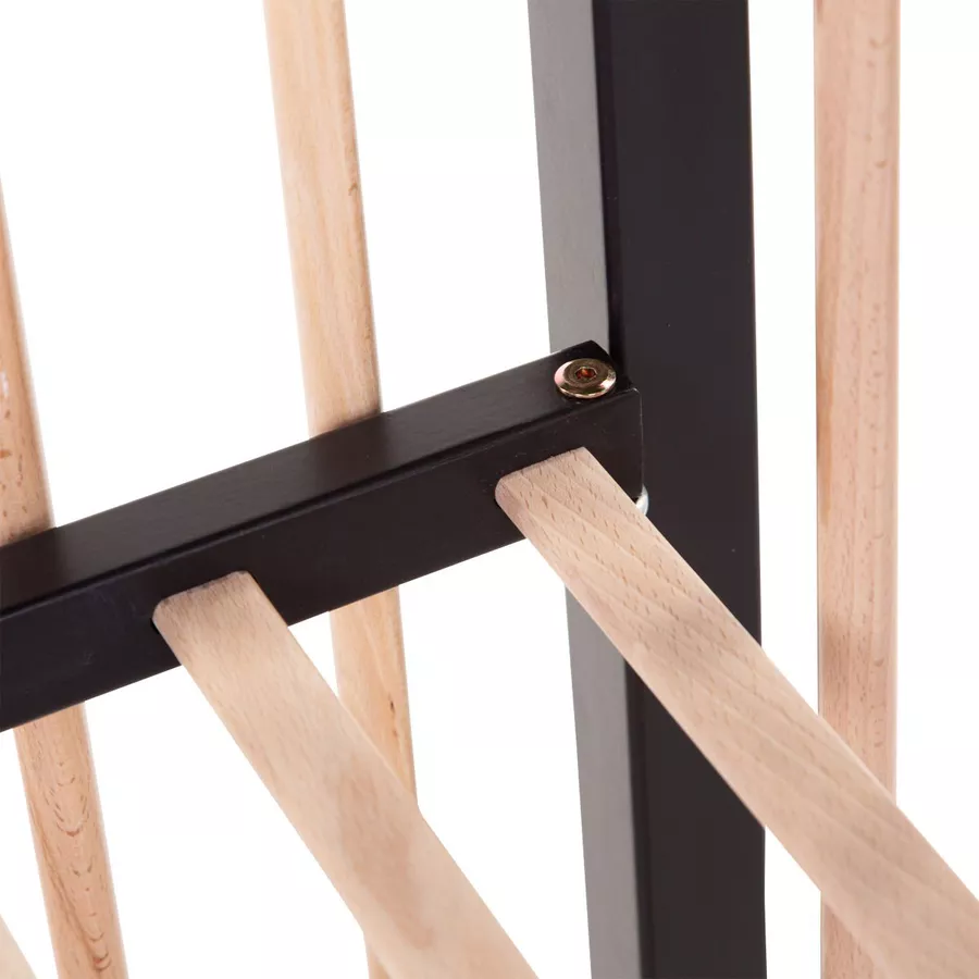 CHILDHOME Babybett 97 schwarz natur