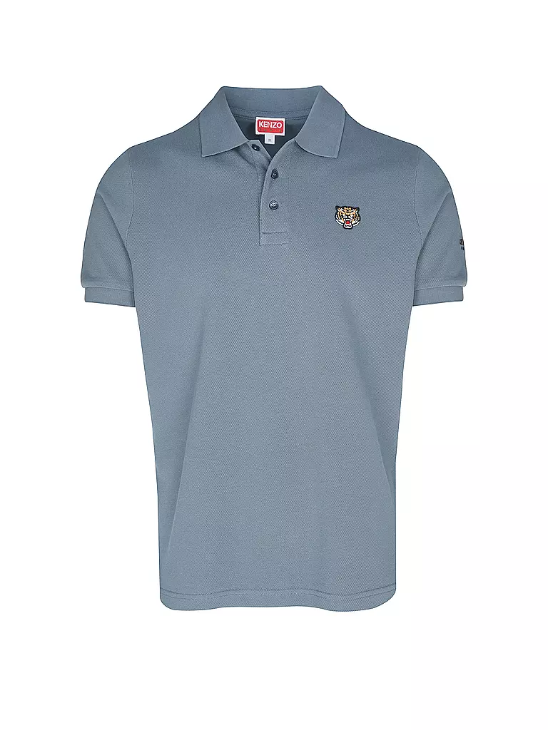 KENZO Poloshirt LUCKY TIGER hellblau