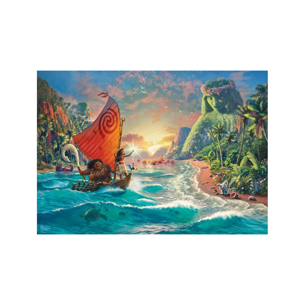Puzzle Disney Kinkade - Vaiana - 1000 pièces