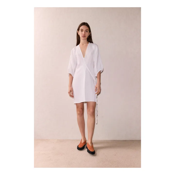 Deiji Studios Robe Thread Line Lin | Blanc