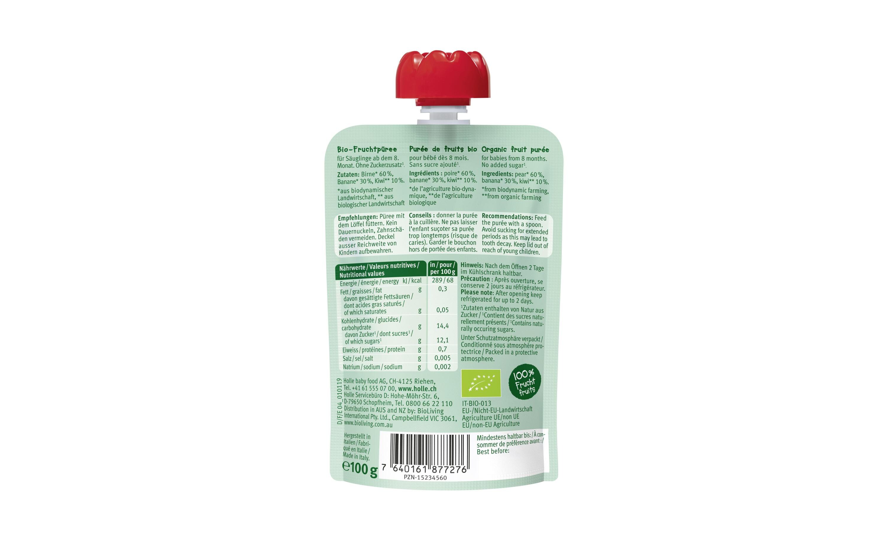 Quetschbeutel Kiwi Koala 100gQuetschbeutel Zebra Beet