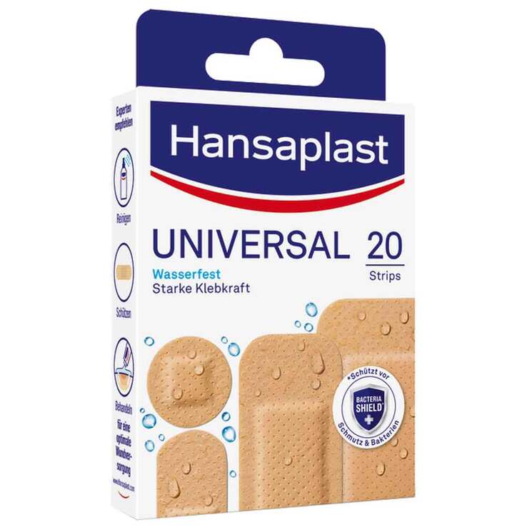 Hansaplast Universal Pflasterstrips wasserfest, 20 St