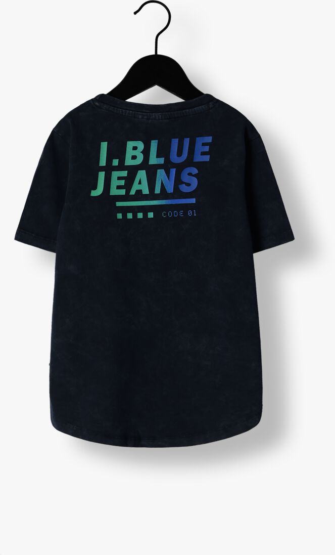 INDIAN BLUE JEANS blauwe indian blue jeans t-shirt t-shirt l.blue rainbow washed