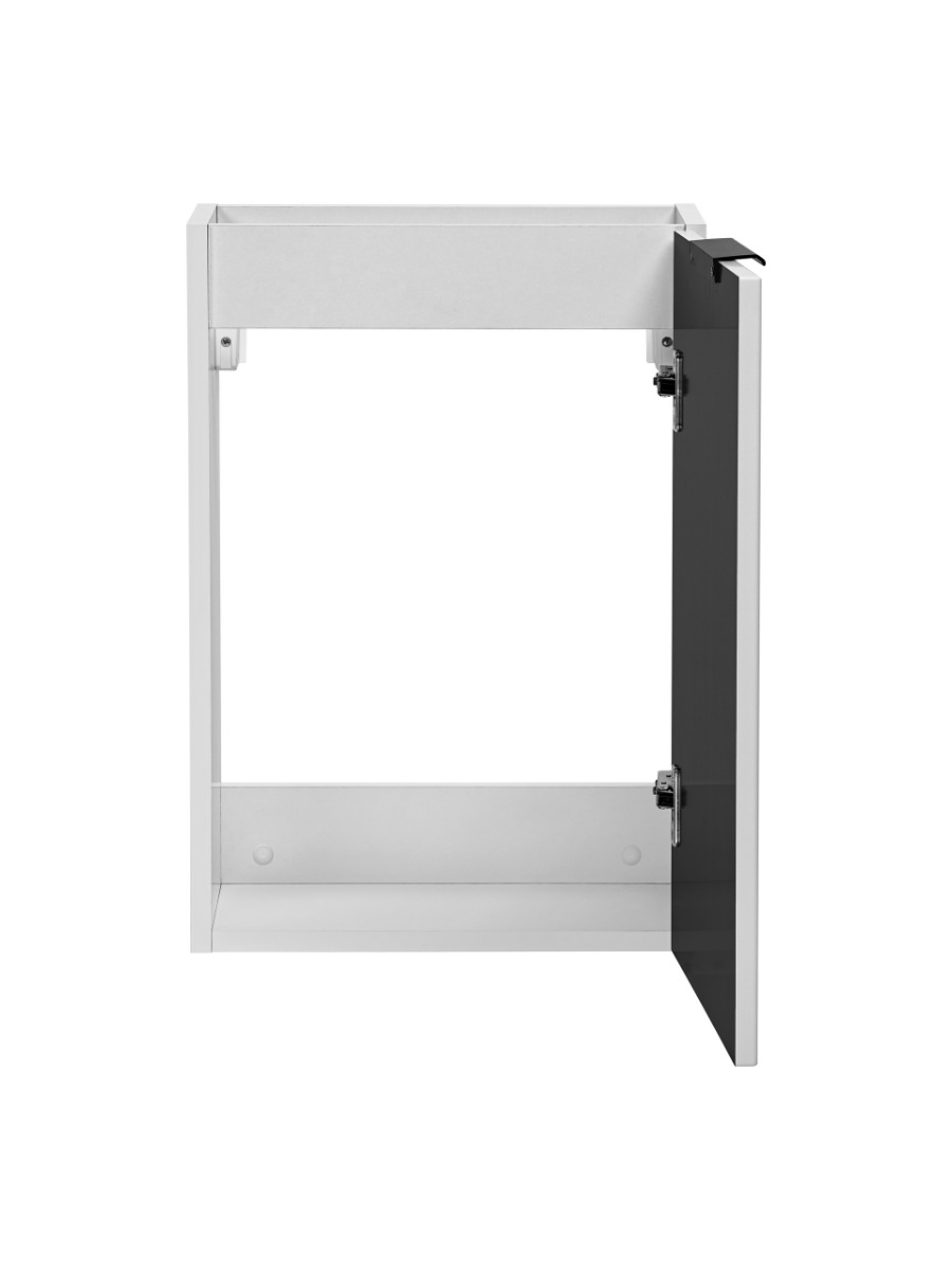Comad Adele White FSC onderkast met ribbelfront 40cm wit mat