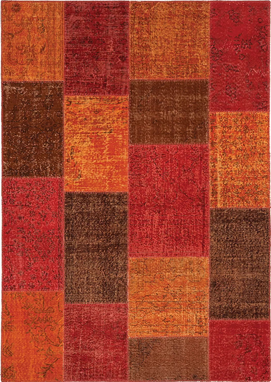 Vintage Teppich Patchwork 200 x 300 cm