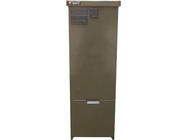 TRIARCA Kabelskab Trilite P15 4 leder skinnesystem 400A HxBxD 700x346x212mm 12,2kg Alu Grøn