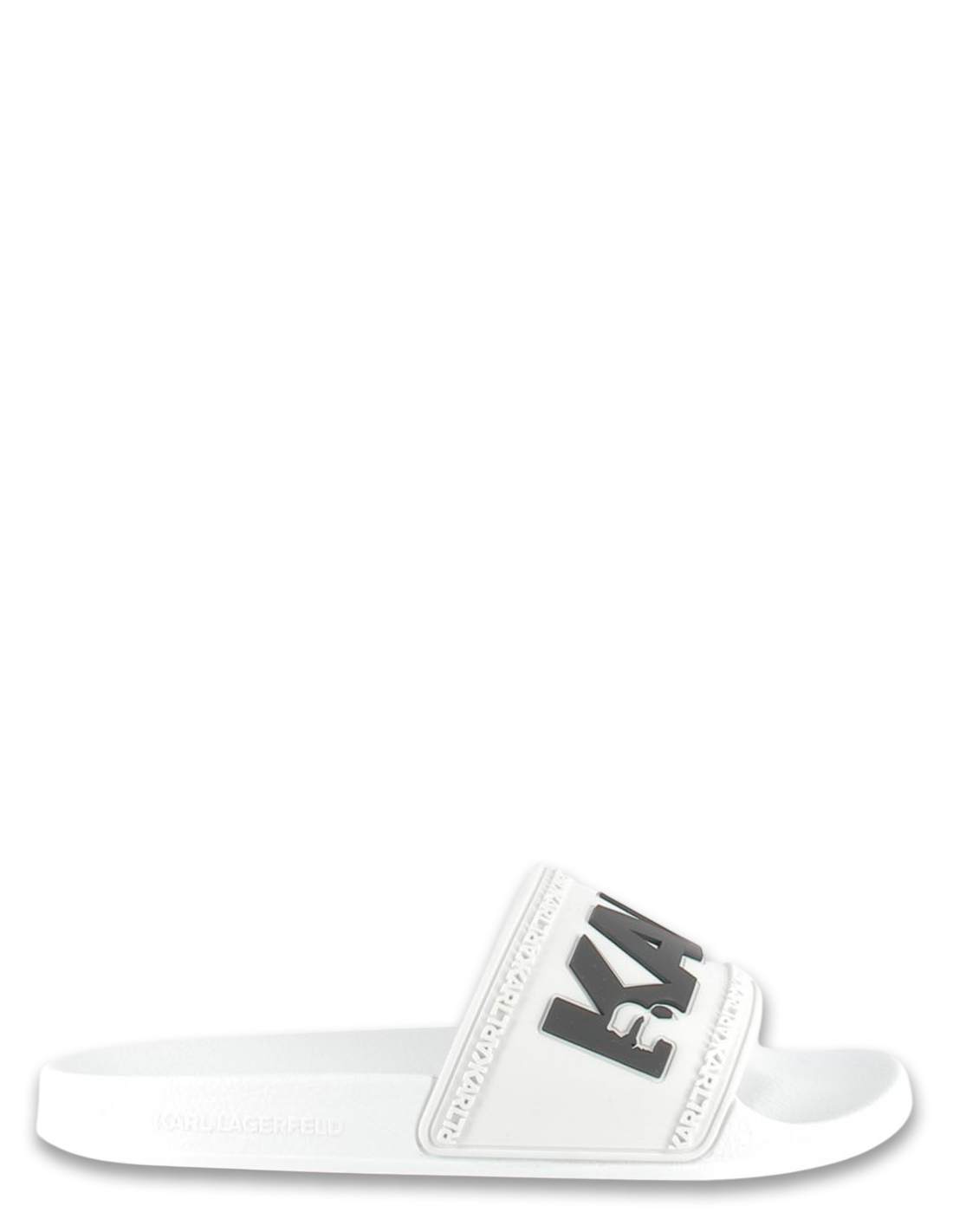 karl lagerfeld claquettes homme kondo karl logo slide blanc