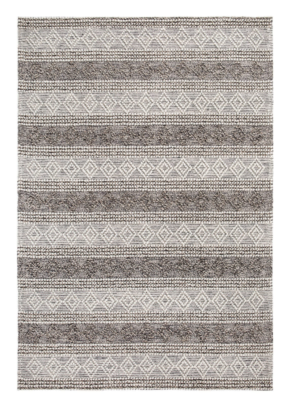 Teppich Kelim MALMÖ 130 x 190 cm braun/grau