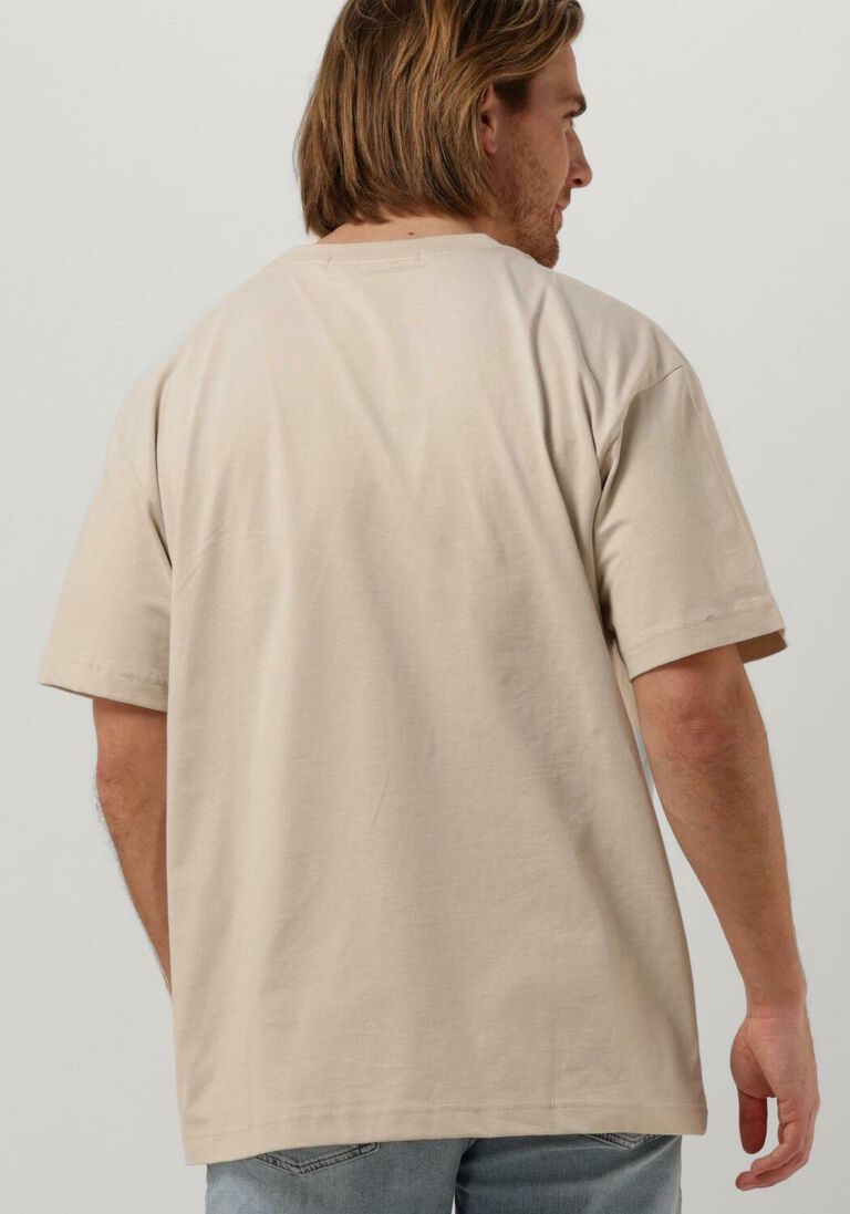 CALVIN KLEIN beige calvin klein t-shirt monologo washed tee