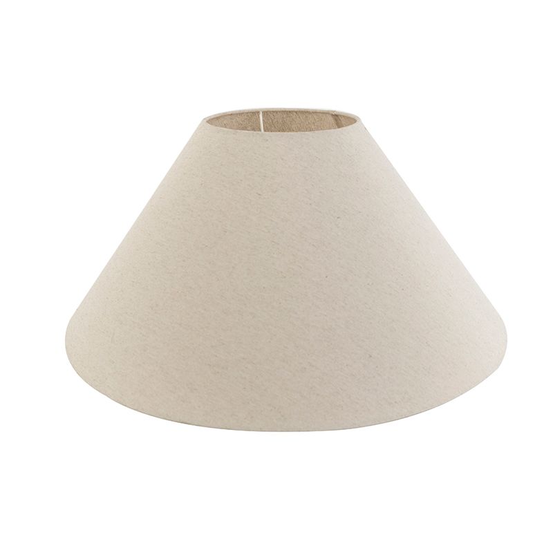 Stoffen lampenkap beige rond schuin 55/19/26