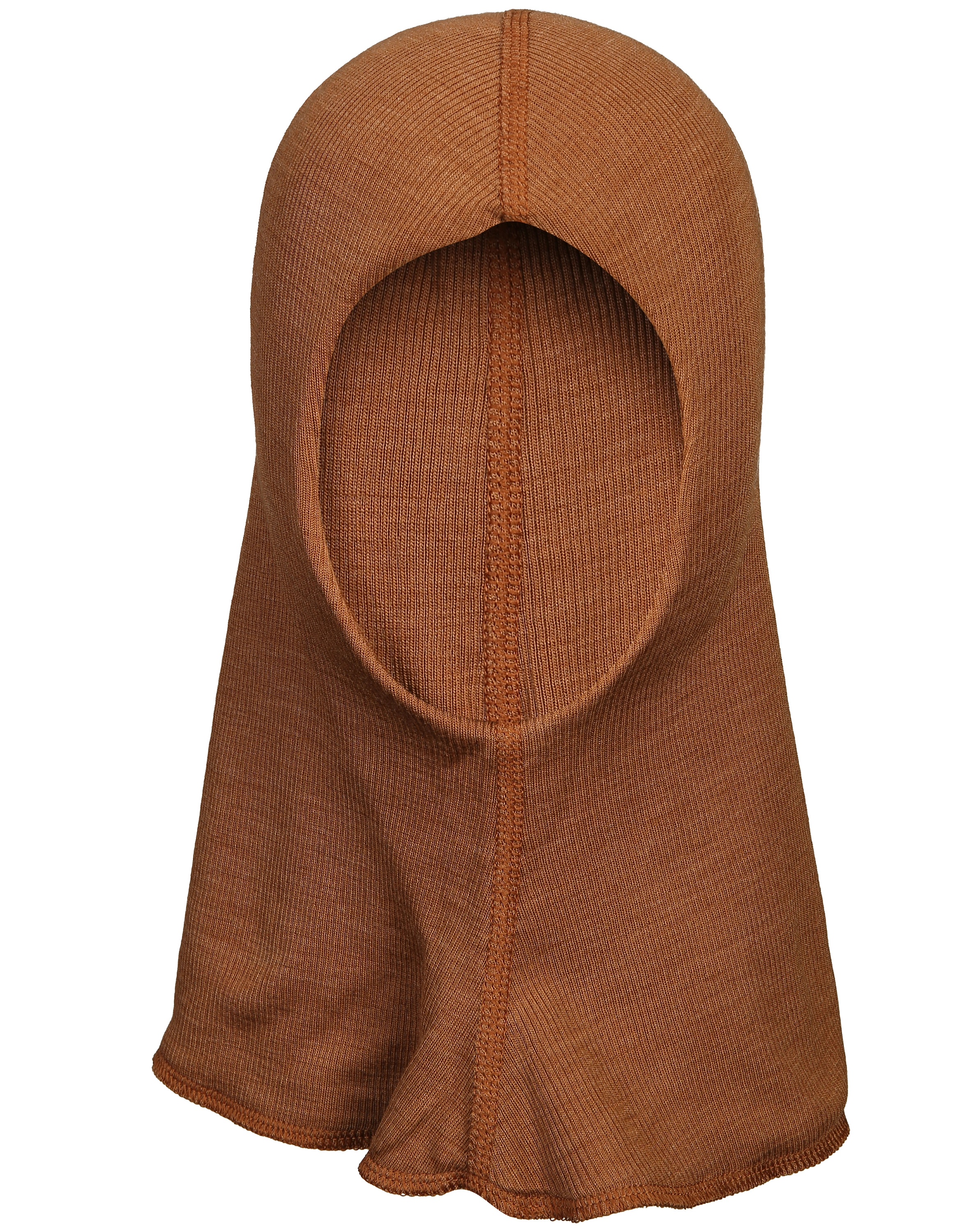 Woll-Schlupfmütze 621 - SILK mit Seide in dark copper
