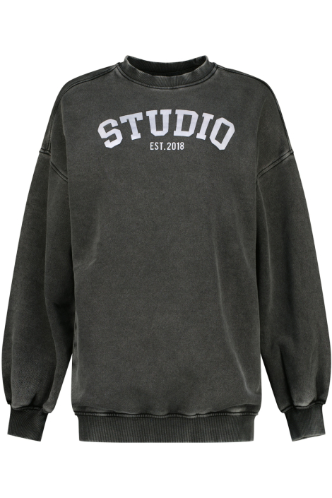Raizzed grijze dames sweater