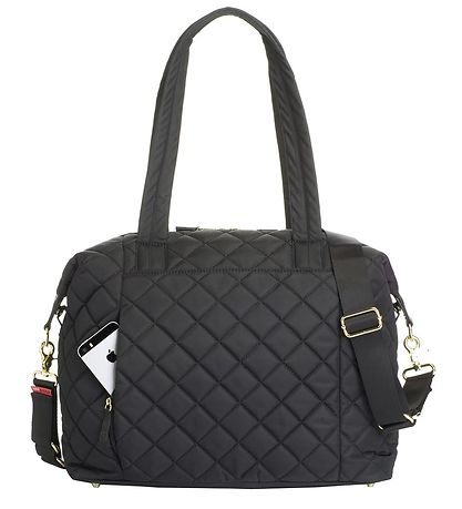 Storksak Wickeltasche - Stevie Quilt - Schwarz