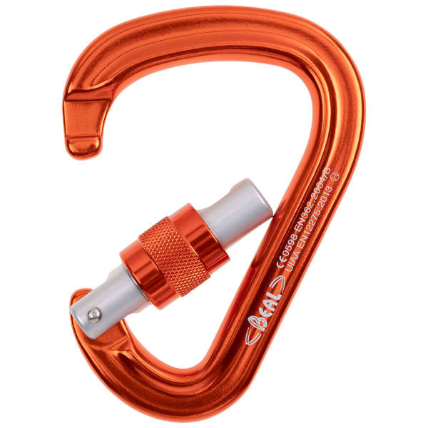 Mousqueton escalade BEAL BE SAFE ORANGE