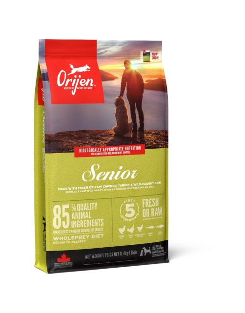 Orijen Whole Prey Senior Dog Kip&Kalkoen - Hondenvoer