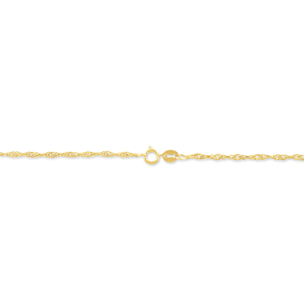 Chaîne Abbygail  Maille Singapour Or Jaune
