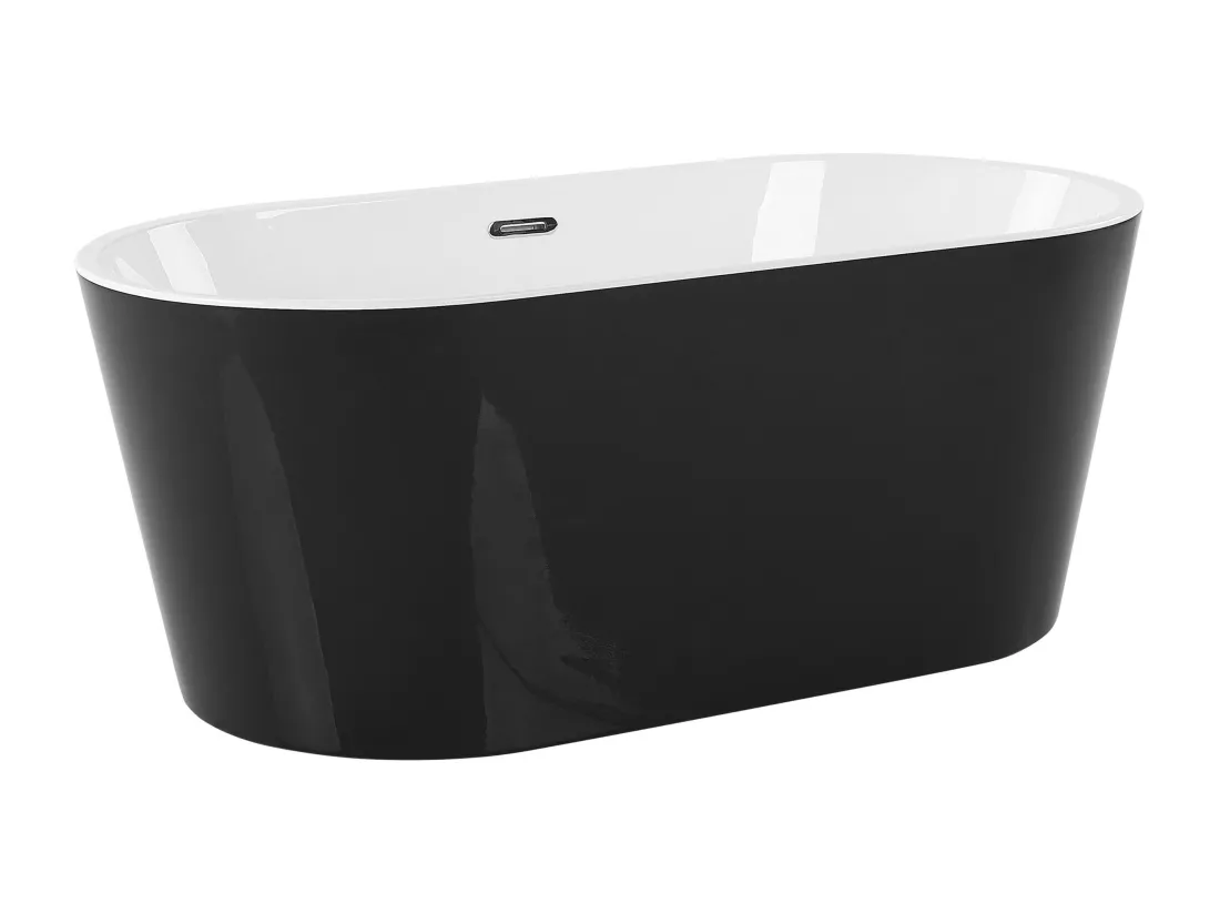 Baignoire îlot noire 150 x 75 cm HAVANA