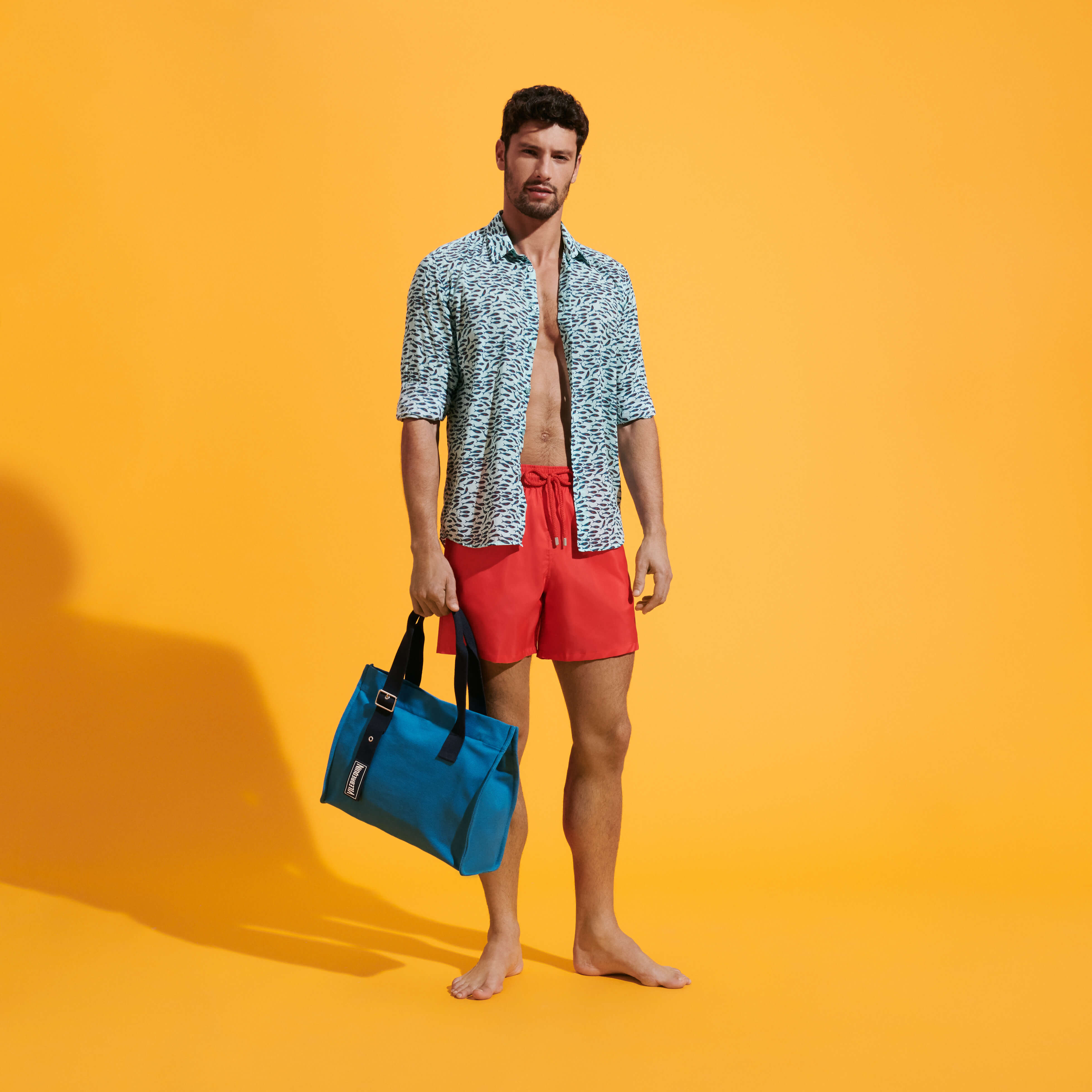 Maillot de Bain Homme Ultra Léger et Pliable Uni |Vilebrequin