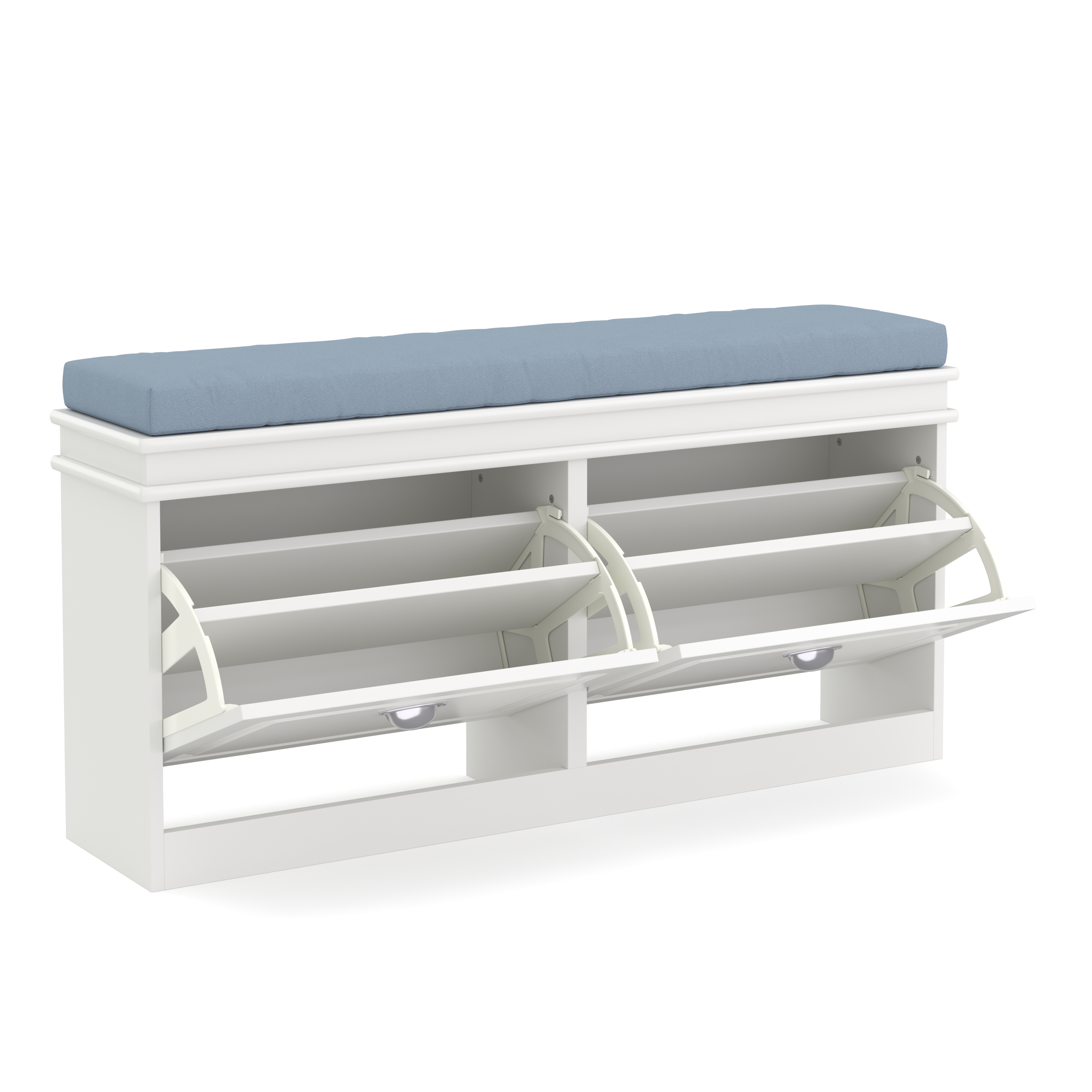 Schuhbank PETRA 104 x 24 x 51 cm weiss