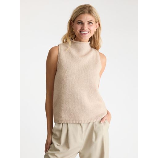 Neo Noir Odelia Knit Vest, Sand, 36