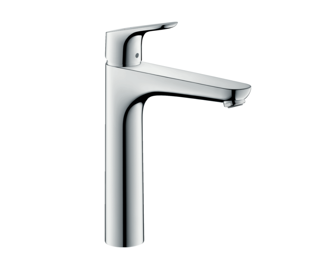 Hansgrohe Focus E2 1-gats wastafelkraan verhoogd met waste chroom
