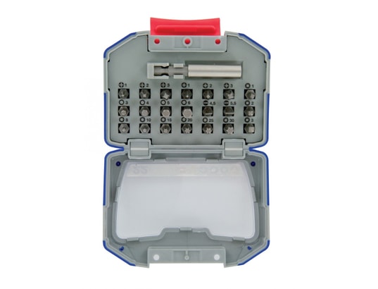 TIVOLY - Coffret embouts de vissage 22 pièces +porte embouts