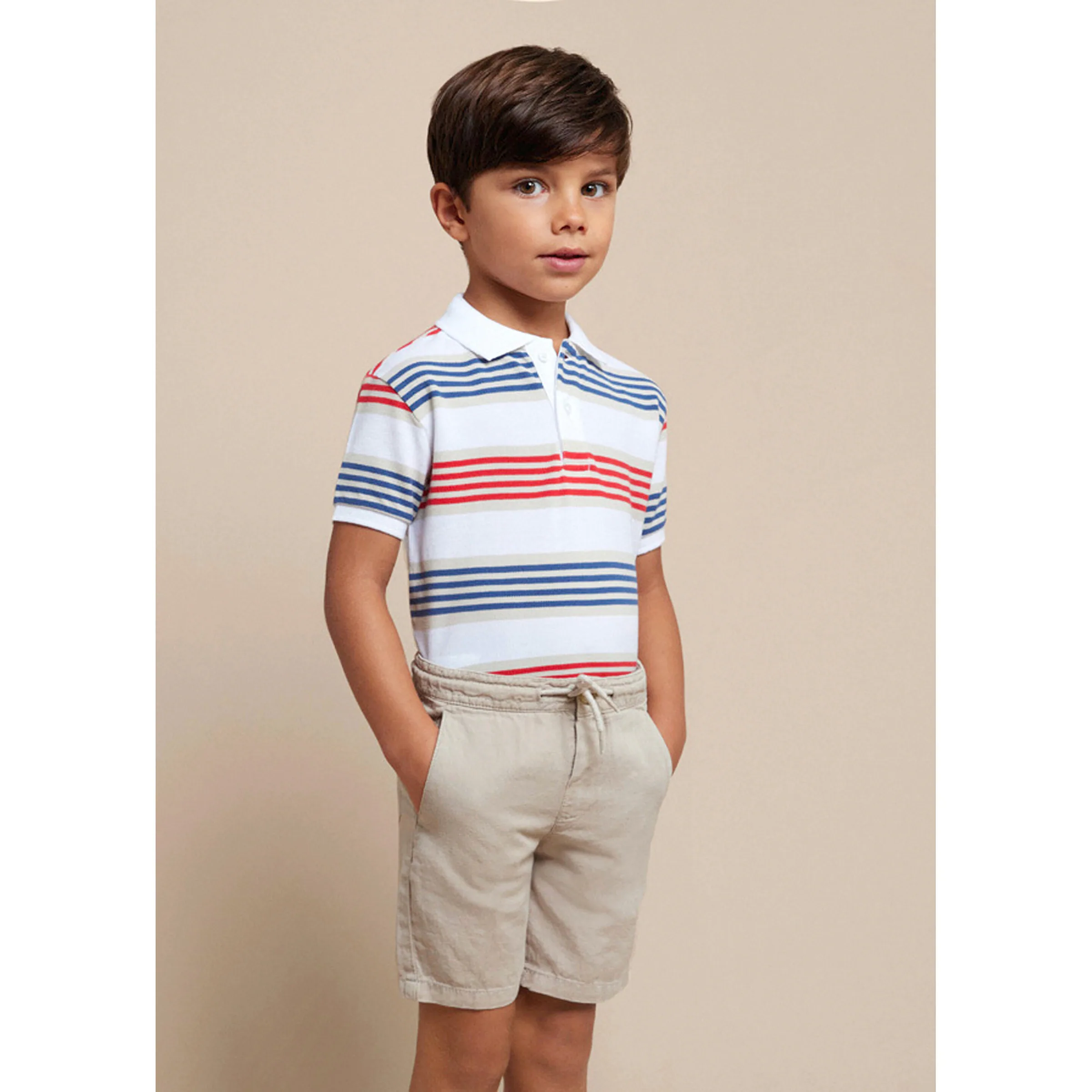 Mayoral Bermuda Leinenanteil beige