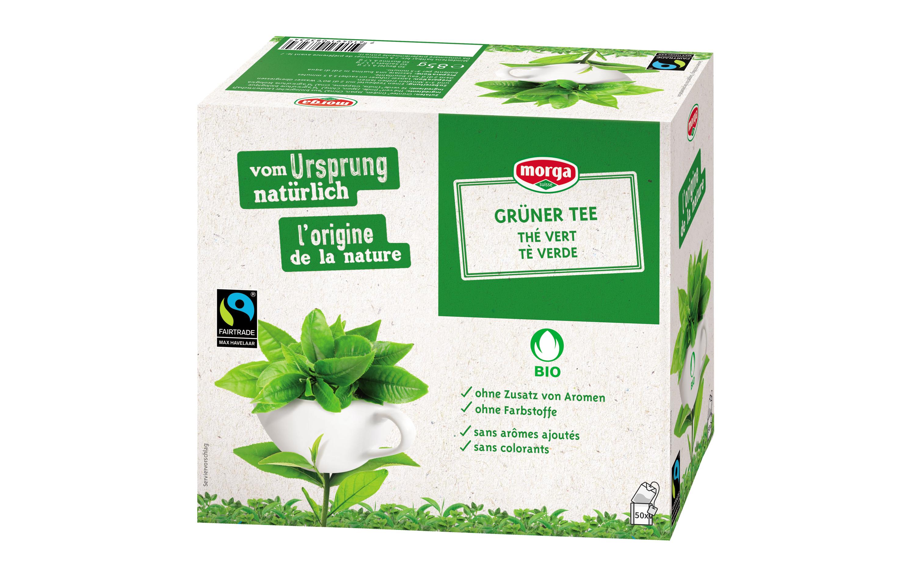 Teebeutel Bio Fairtrade Grüner Tee 50 BeutelAromatischer, biologisch produzierter Grüntee