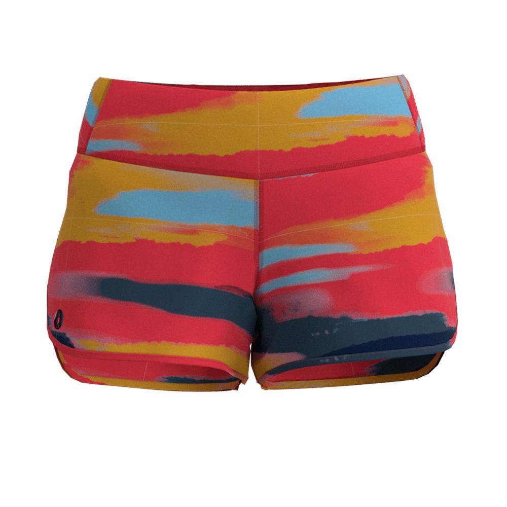 Smartwool MERINO SPORT LINED - Short Femme carnival horizon print