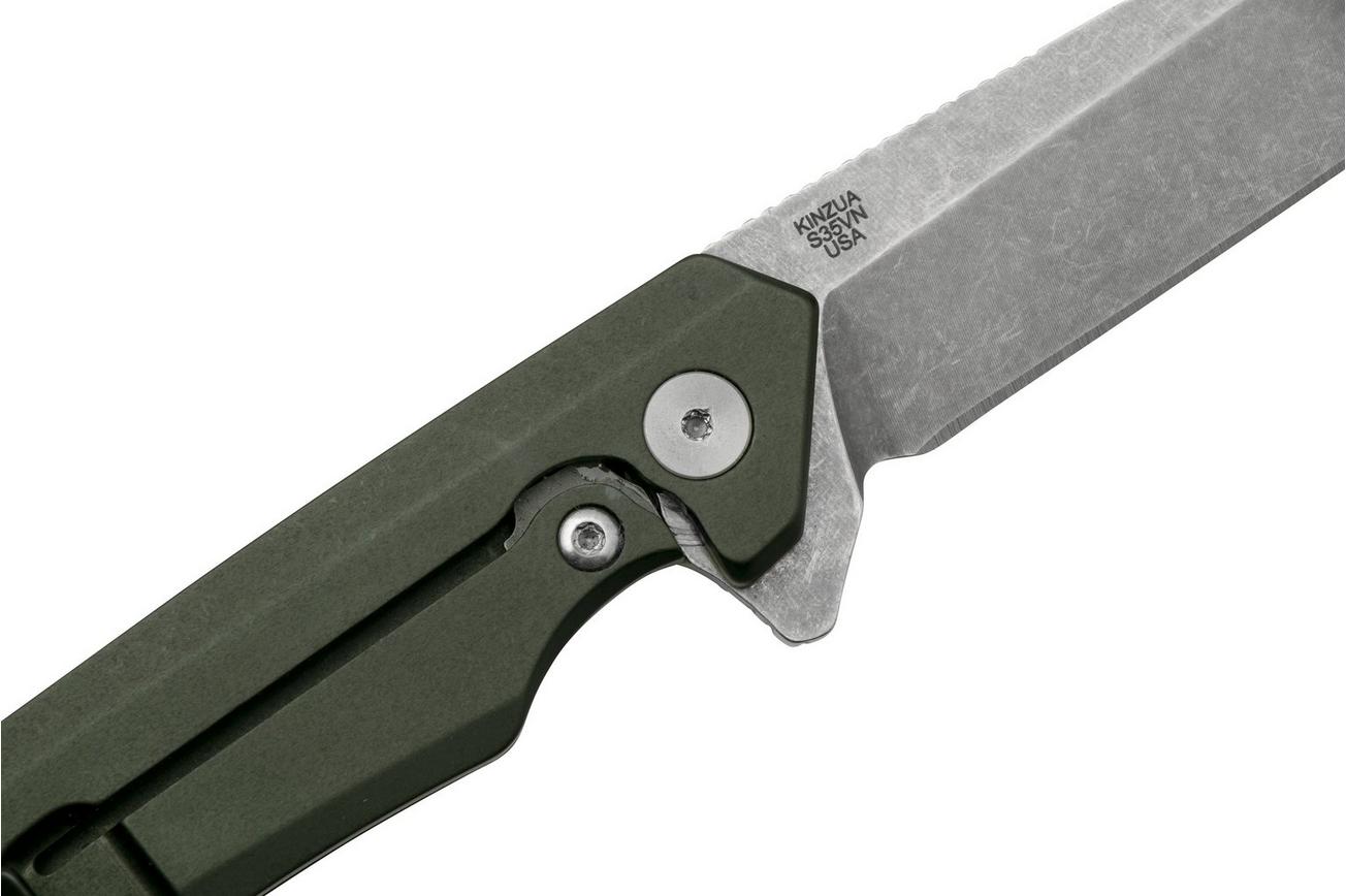 Case Kinzua Spearpoint, OD Green Anodized Aluminum, S35VN, 64659 zakmes
