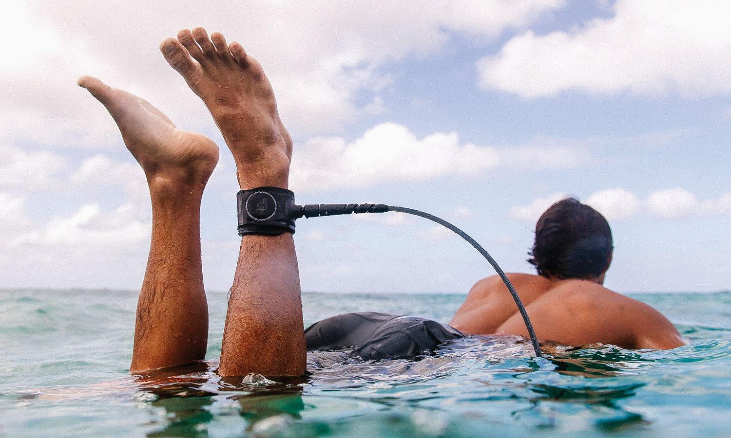 FCS Freedom HELIX leash 6'0 - All Round Natural / Black