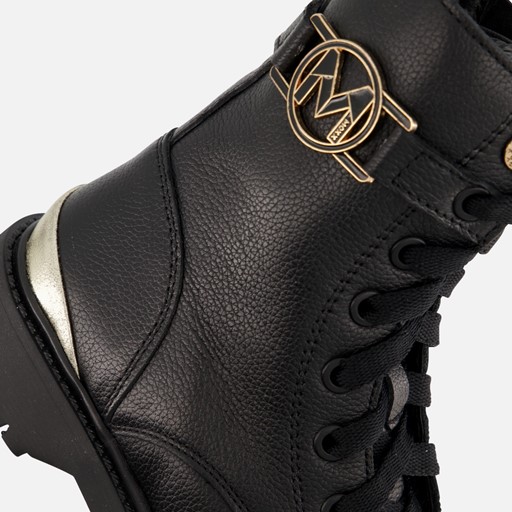 Mexx Sandy Sam Veterboots zwart Leer