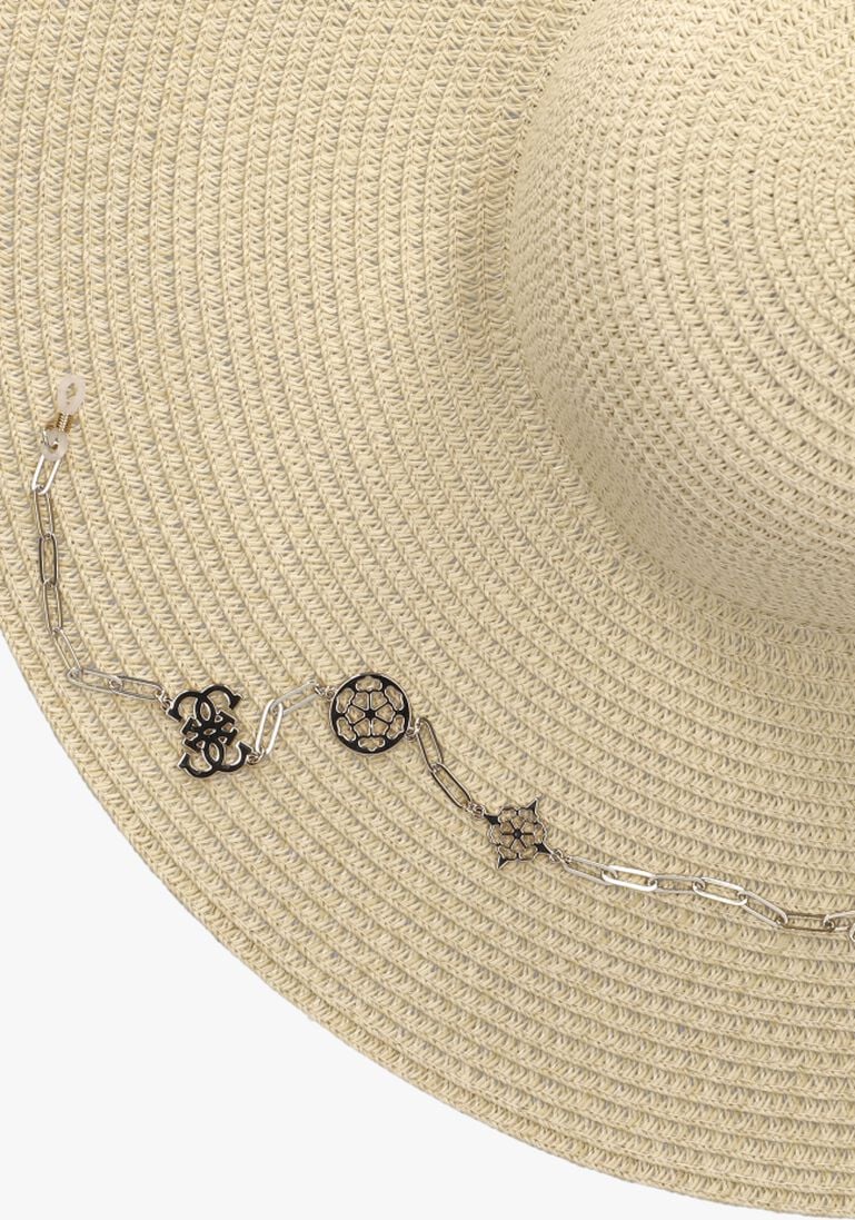 GUESS beige guess hoed fedora hat