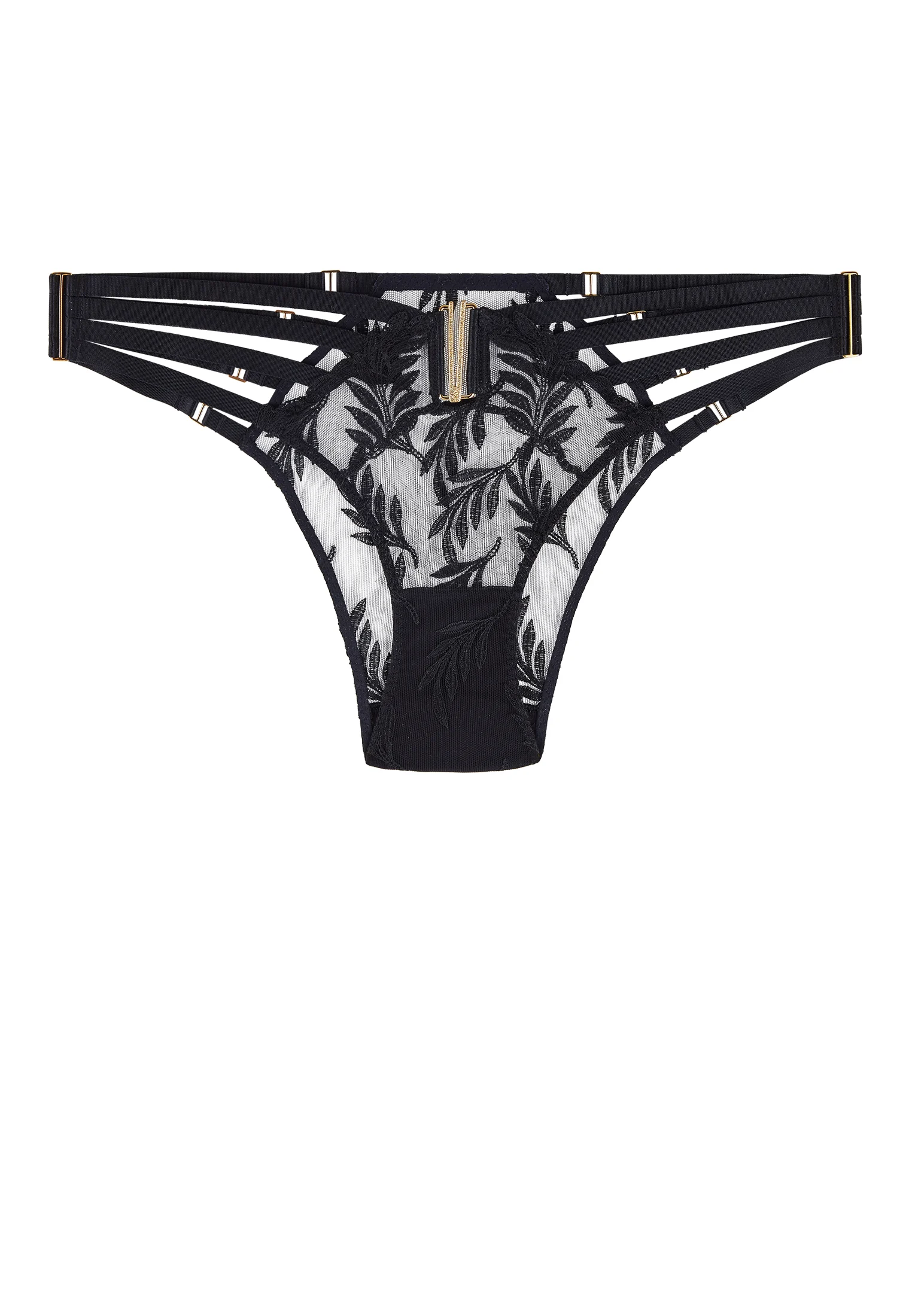 QUEEN OF SHADOW - Culotte échancrée mini-coeur | Noir