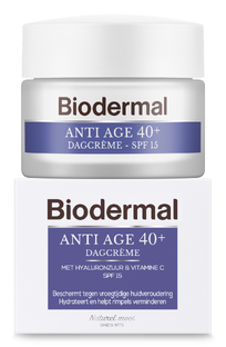 Biodermal Anti Age 40  Dagcrème met hyaluronzuur en vitamine C  - met SPF15 50ML