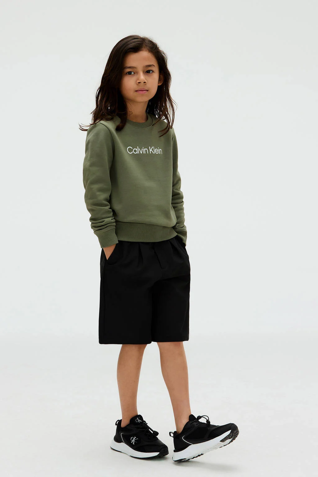 Calvin Klein sweater olijfgroen