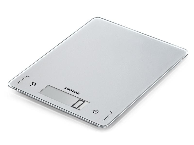 Soehnle Küchenwaage Page Comfort 300 Slim Grau Flache Küchenwaage