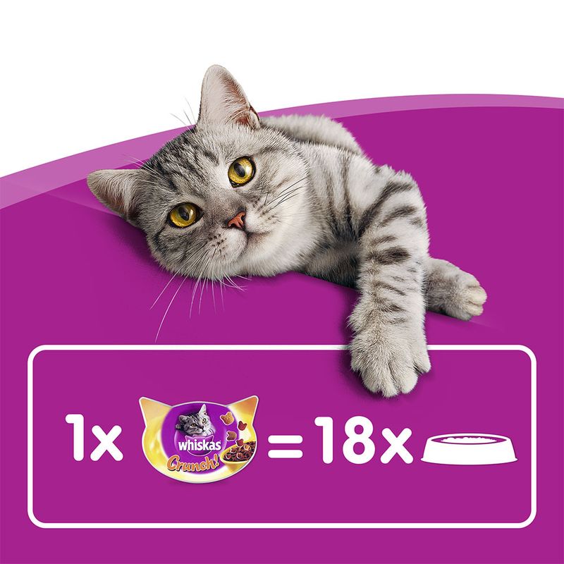 Friandises Whiskas Crunch, poulet, dinde & canard à prix discount sur bitiba.fr