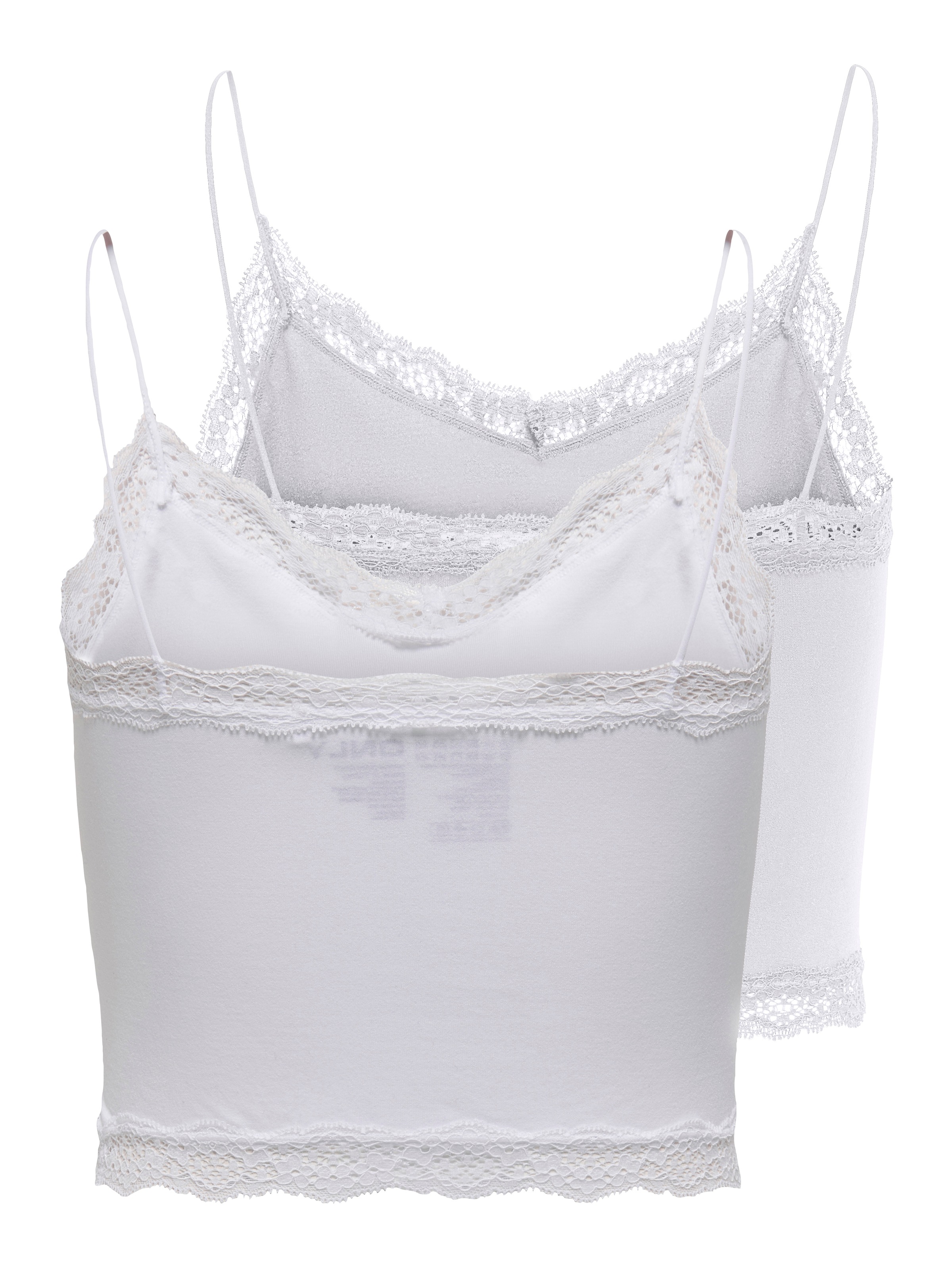 ONLY Trägertop »ONLVICKY LACE SEAML 2-PACK CROPPED TOP«, 2 Stk.