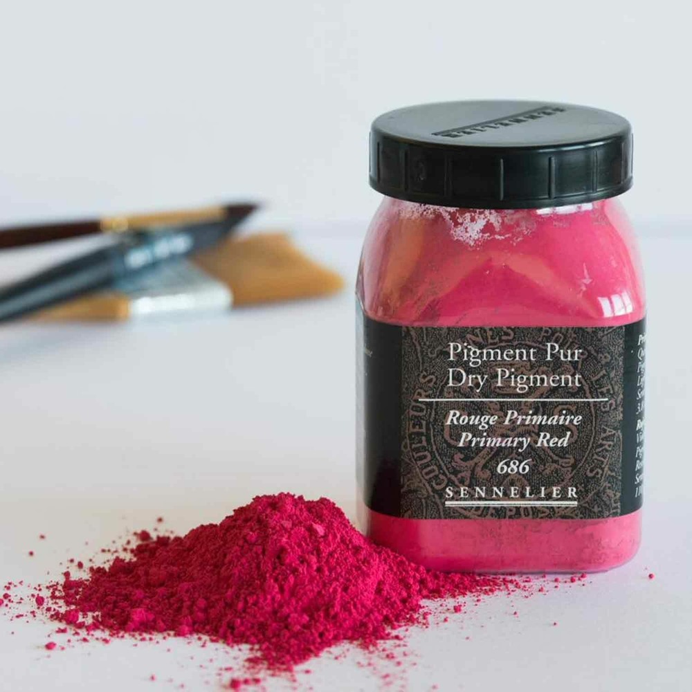 Pigment pour création de peinture - pot 110 g - rouge primaire