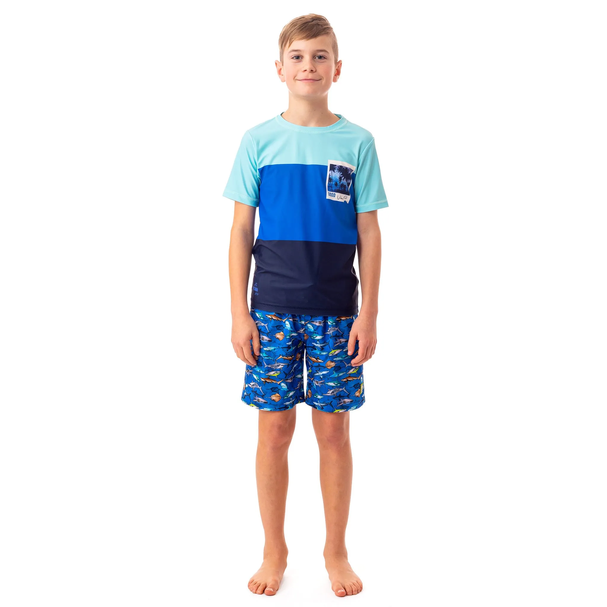 Nanö T-Shirt Maillot Requins 7-10ans