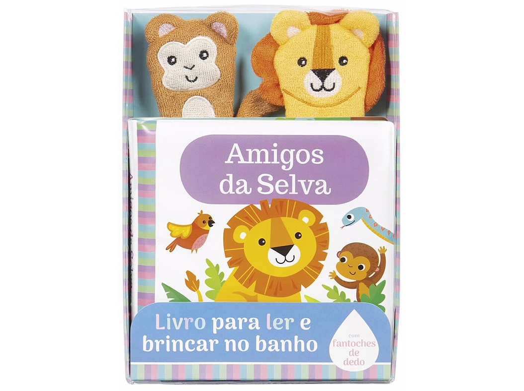 LIVRO DE BANHO O MEU BEBÉ AMIGOS DA SELVA