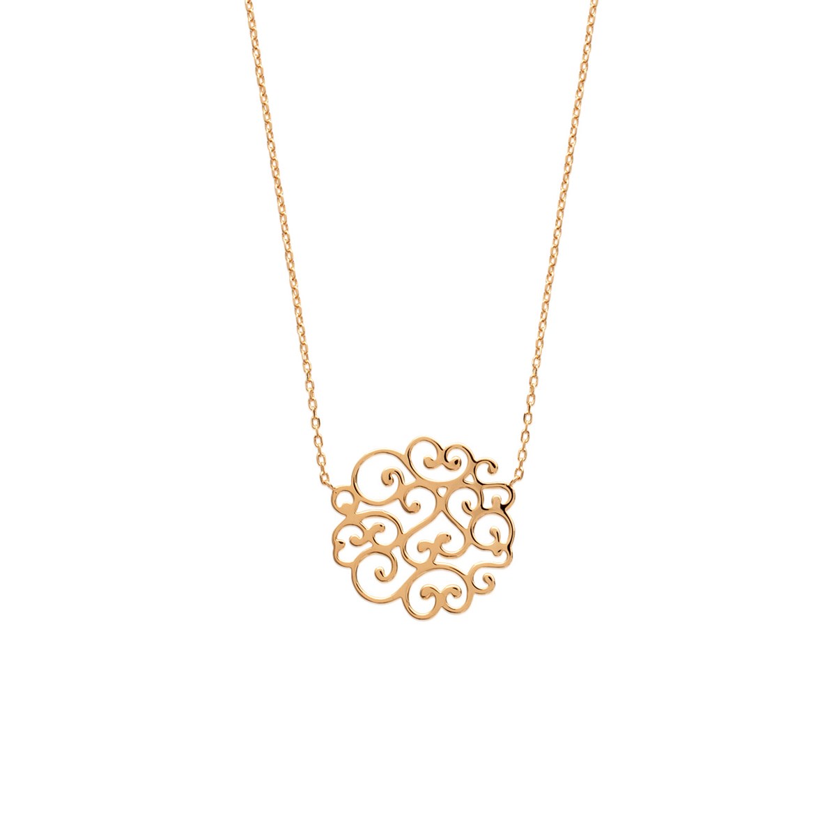 Collier argent et plaqué or TREFLE - LorenzoR