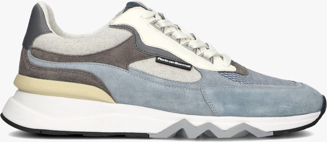 blauwe floris van bommel lage sneakers sfm-10234 de zager
