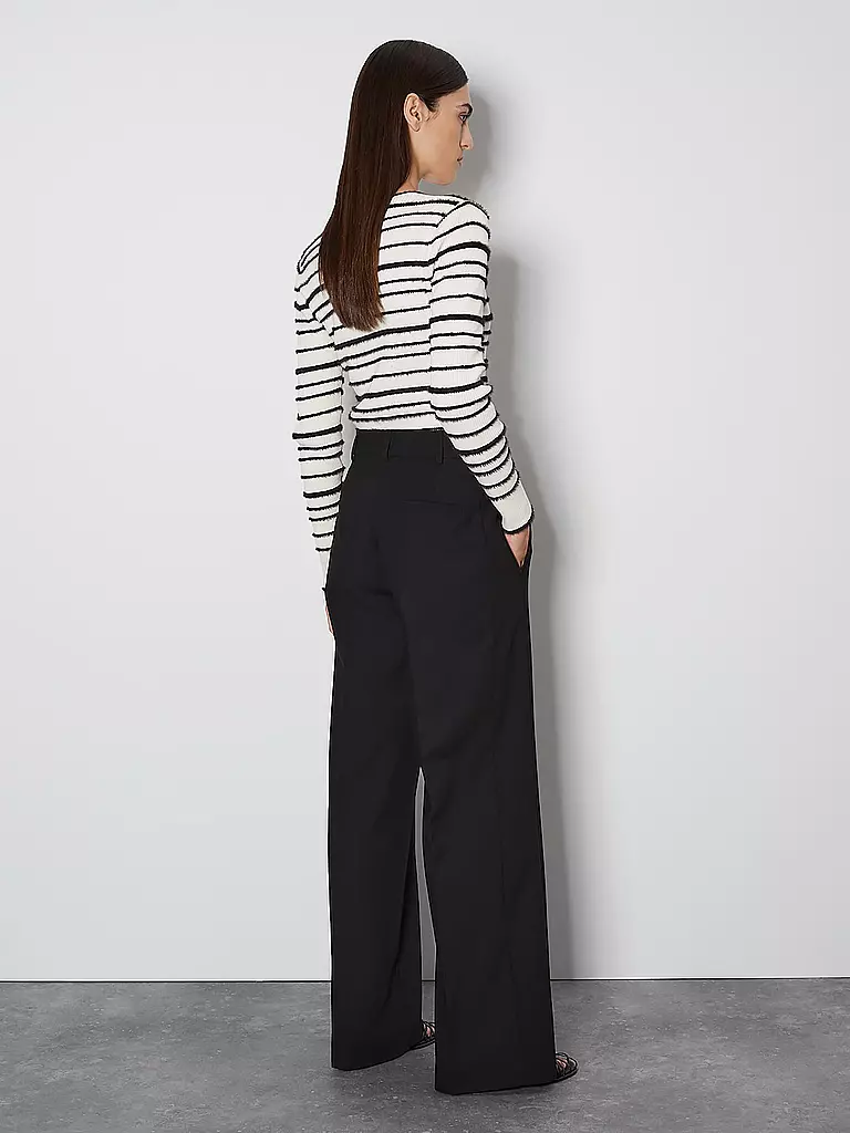 SOMEDAY Hose Wide Fit CATSBY schwarz