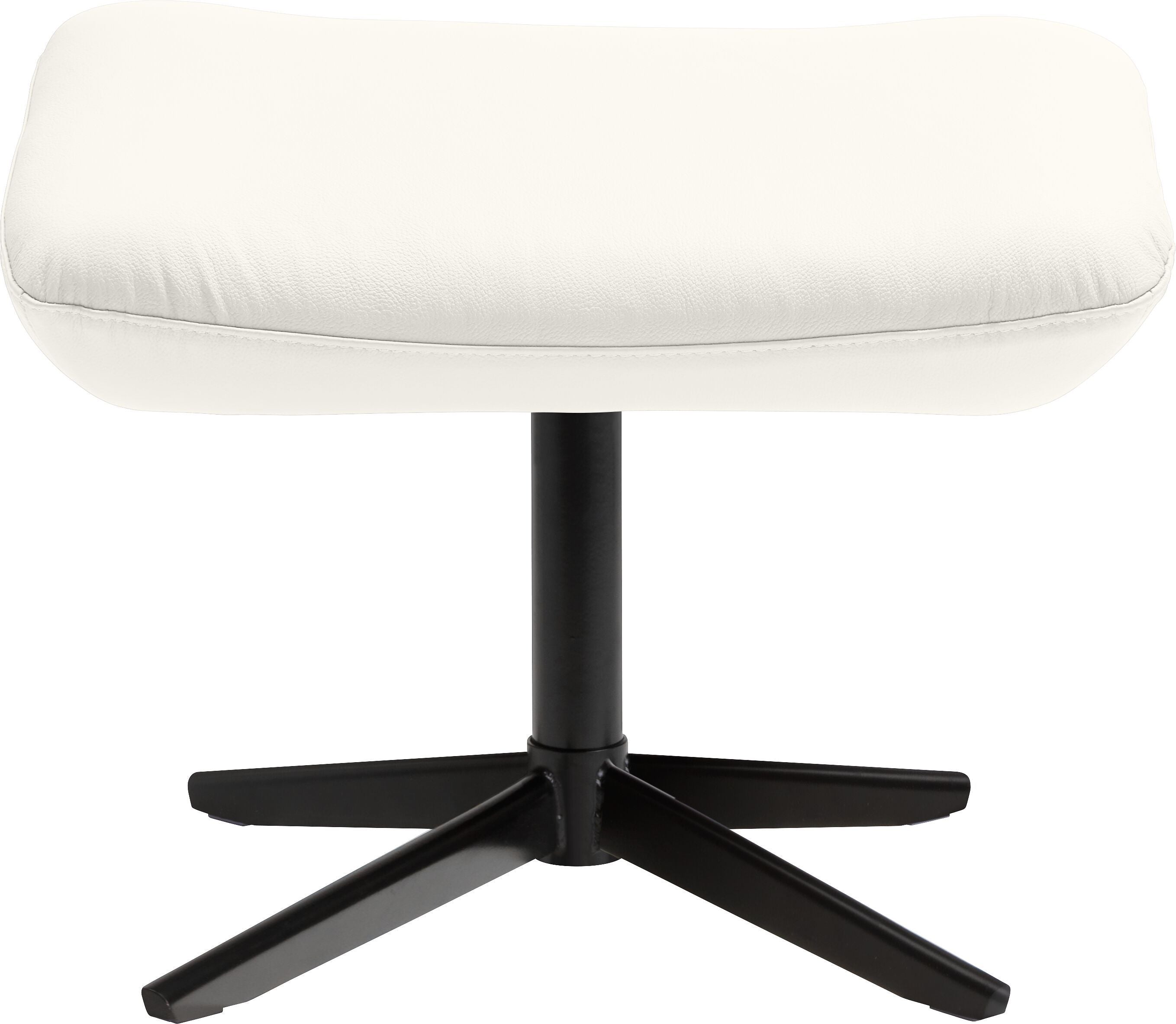 ARNOLD Hocker - Ecru / B: 55.0 cm x T: 37.0 cm x H: 43.0 cm